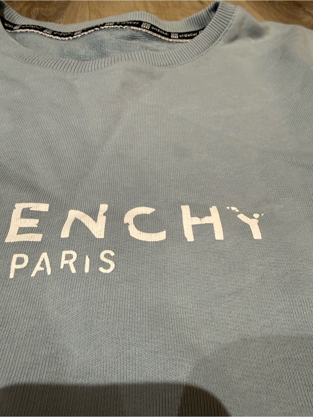 Givenchy Light Blue Logo Crewneck Sweatshirt - Picture 3 of 6